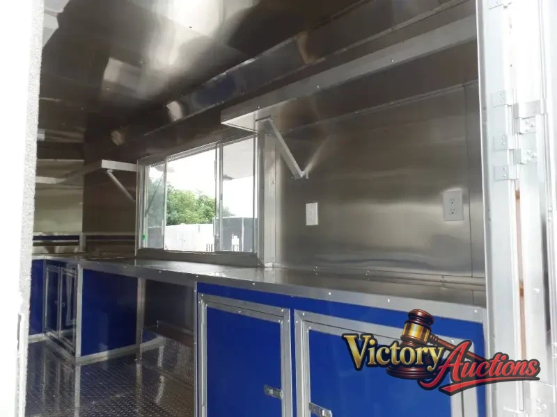 8.5' x 17' Yellow Concession Food Trailer photo 18