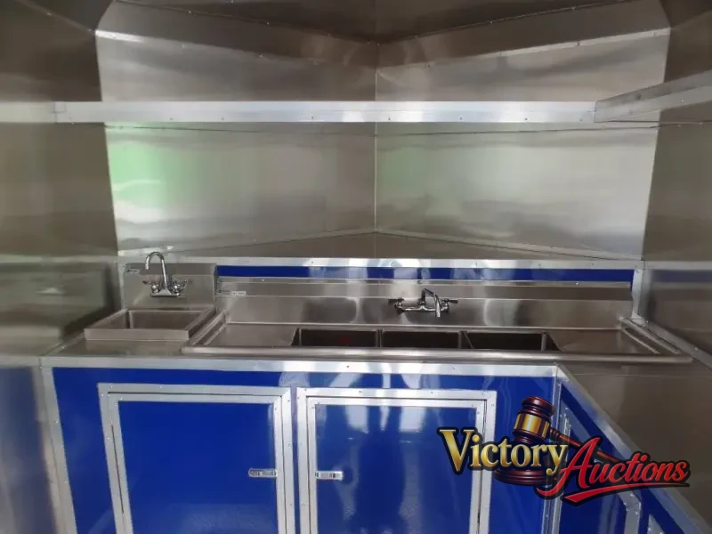 8.5' x 17' Yellow Concession Food Trailer photo 21