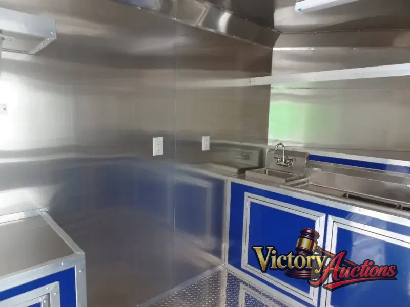 8.5' x 17' Yellow Concession Food Trailer photo 10