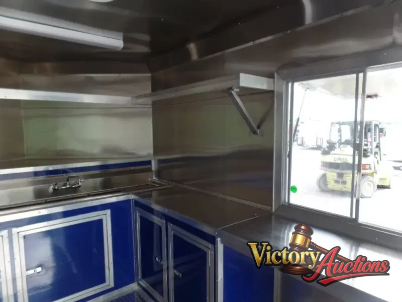 8.5' x 17' Yellow Concession Food Trailer photo 26