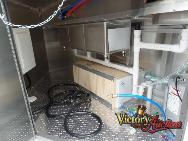 8.5' x 17' Yellow Concession Food Trailer photo 16